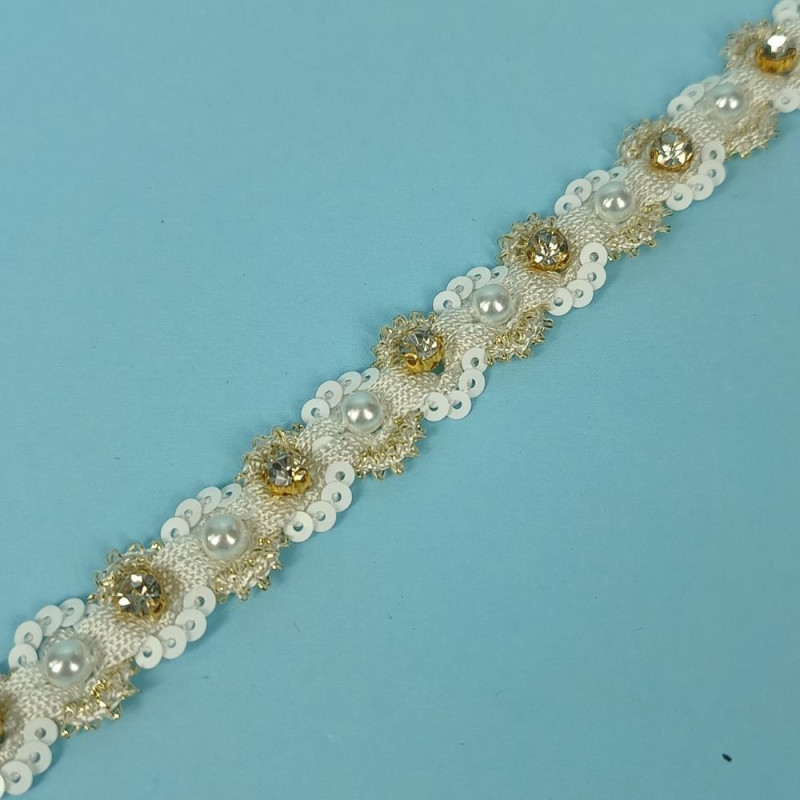 Ukrasna traka / Biser - Cirkon - Sljokice 10 mm