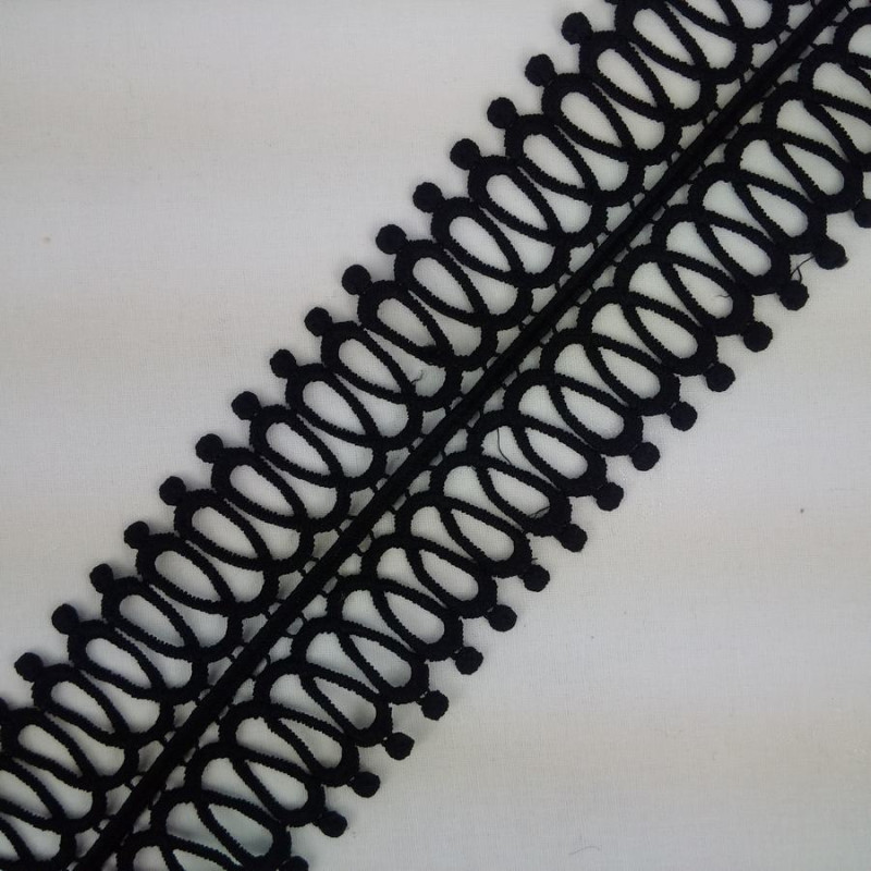 Čipka 6.5 cm / Crna Čipka 6.5 cm / Crna
