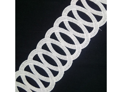 Čipka 8 cm / Bela
