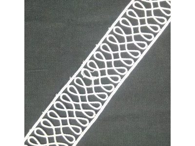 Čipka 5.5 cm / Bela