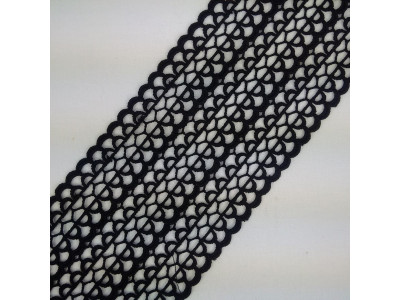 Čipka 9 cm / Crna