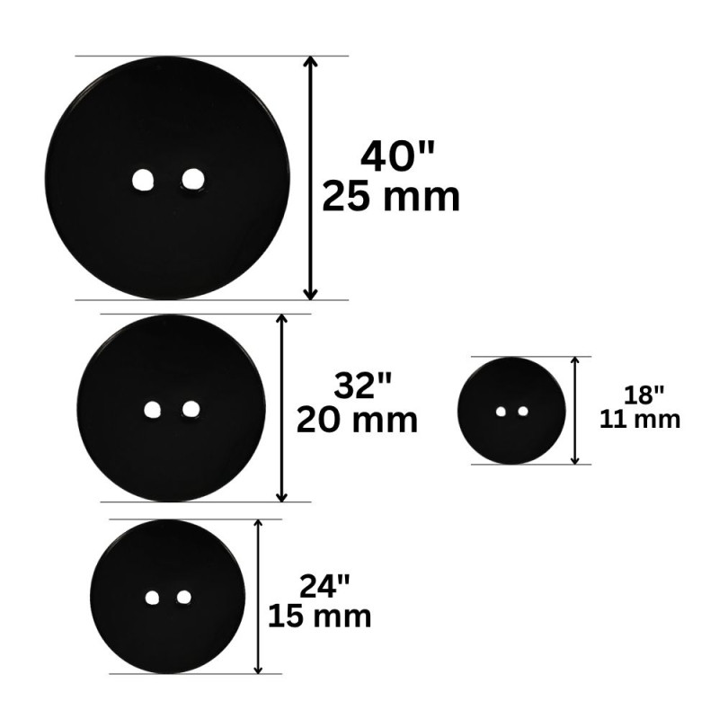 Dugme od školjke / 18" / 24" / 32" / 40"