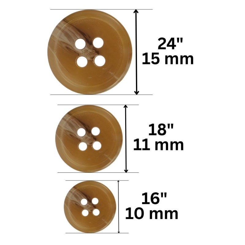 Plastično dugme / 16" / 18" / 24"
