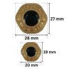 PREMIUM Metalno dugme / 20 mm / 28 mm