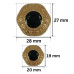 PREMIUM Metalno dugme / 20 mm / 28 mm