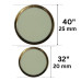 PREMIUM Metalno dugme / 32" / 40"