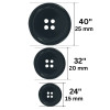 Plastično dugme / 24" / 32" / 40" Plastično dugme / 24" / 32" / 40"