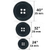 Plastično dugme / 24" / 32" / 40"