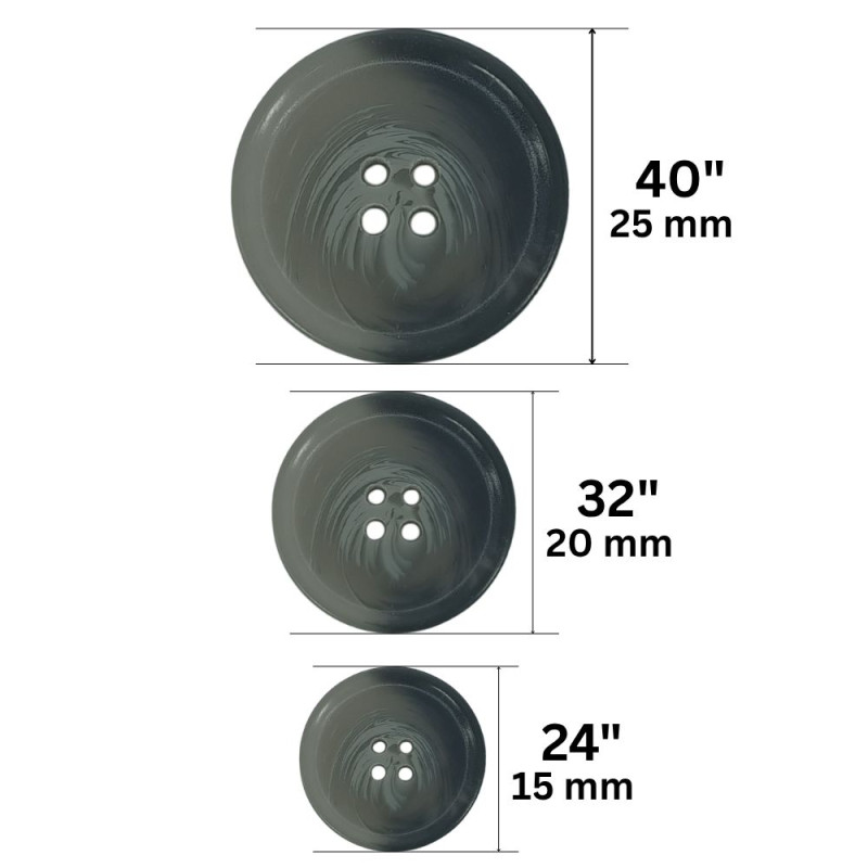 Plastično dugme / 24" / 32" / 40"