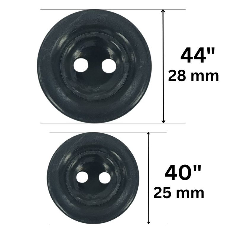 Plastično dugme / 40" / 44"