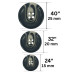Plastično dugme / 24" / 32" / 40"