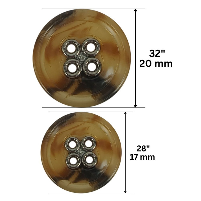 Plastično dugme / 28" / 32"