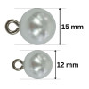 Biser dugme / 12 mm / 15 mm Biser dugme / 12 mm / 15 mm