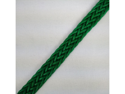 Traka pletenica - Skaj 1.8 cm / Zelena
