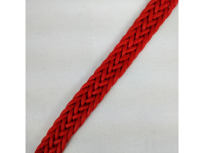 Traka pletenica - Skaj 1.8 cm / Crvena