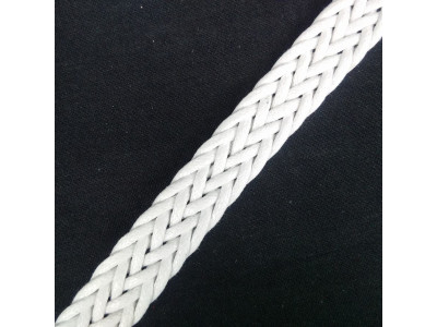 Traka pletenica - Skaj 1.8 cm / Bela