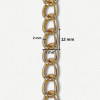 Lanac 12 x 9 x 2 mm / Zlatna