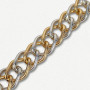 Lanac 18 x 13 x 2 mm / Zlatna - Srebrna
