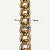 Lanac 17 x 13 x 3 mm / Zlatna