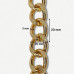 Lanac 20 x 15 x 3 mm / Zlatna