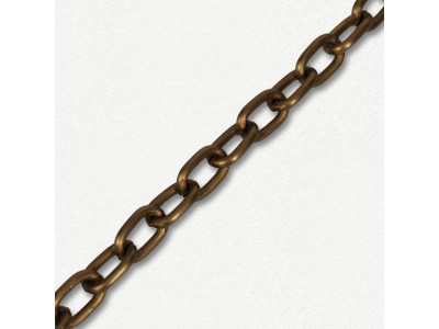 Lanac 8 x 5 x 1 mm / Staro zlato