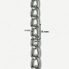 Lanac 9 x 5 x 1 mm / Srebrna