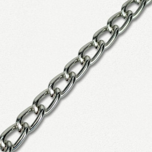 Lanac 9 x 5 x 1 mm / Srebrna