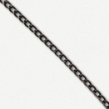Lanac 9 x 5 x 1 mm / Tamno srebro