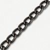 Lanac 9 x 5 x 1 mm / Tamno srebro