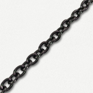 Lanac 7 x 5 x 1 mm / Tamno srebro