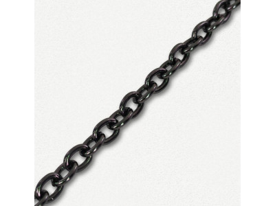 Lanac 7 x 5 x 1 mm / Tamno srebro