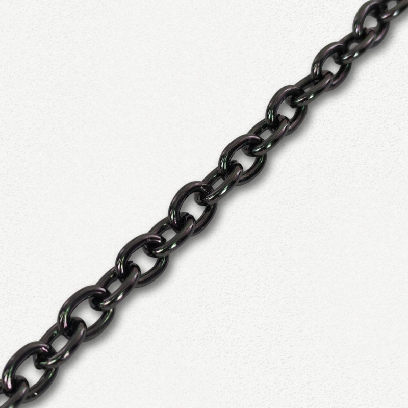 Lanac 7 x 5 x 1 mm / Tamno srebro Lanac 7 x 5 x 1 mm / Tamno srebro