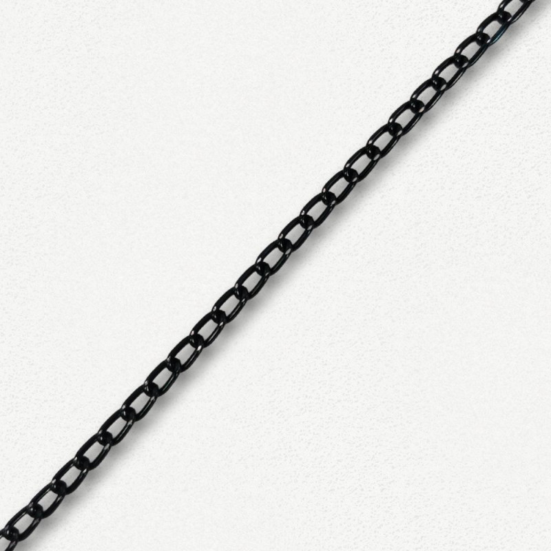 Lanac 6 x 4 x 1 mm / Tamno srebro