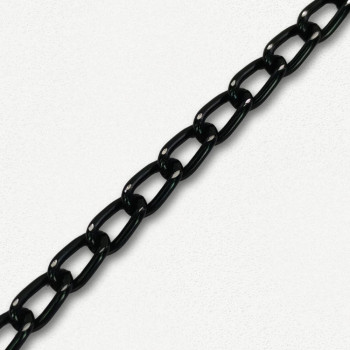Lanac 6 x 4 x 1 mm / Tamno srebro