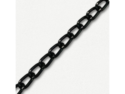 Lanac 6 x 4 x 1 mm / Tamno srebro