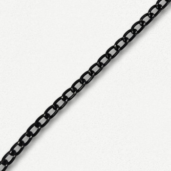 Lanac 8 x 5 x 1 mm / Tamno srebro
