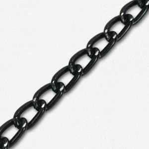 Lanac 8 x 5 x 1 mm / Tamno srebro