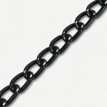 Lanac 8 x 5 x 1 mm / Tamno srebro