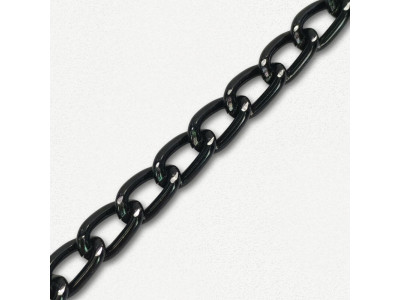 Lanac 8 x 5 x 1 mm / Tamno srebro