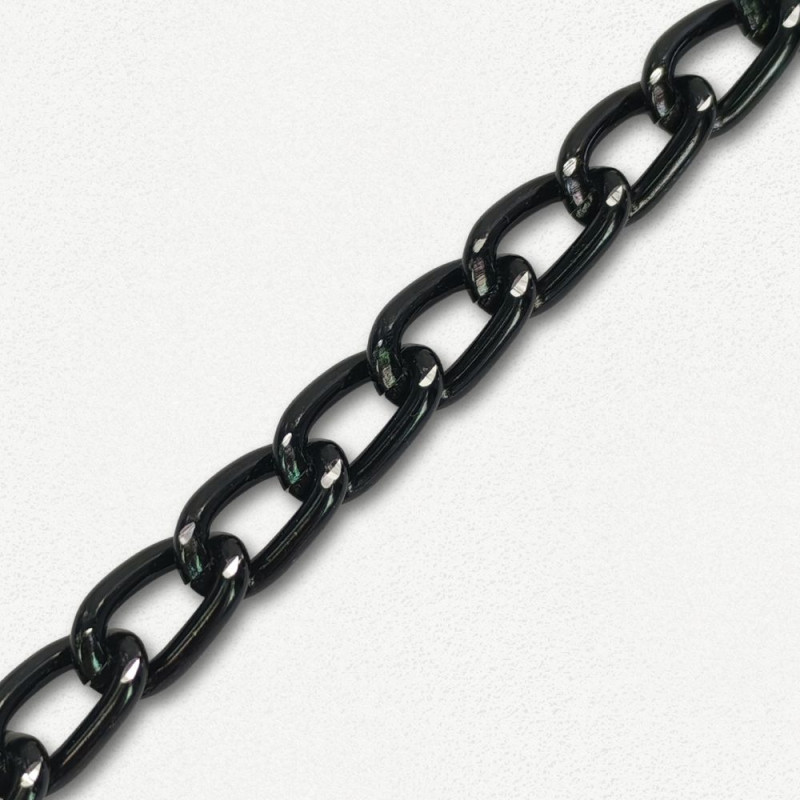 Lanac 8 x 5 x 1 mm / Tamno srebro Lanac 8 x 5 x 1 mm / Tamno srebro