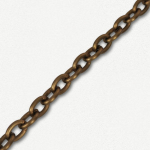 Lanac 7 x 5 x 1 mm / Staro zlato