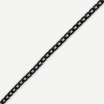 Lanac 8 x 5 x 1 mm / Tamno srebro