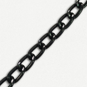 Lanac 8 x 5 x 1 mm / Tamno srebro