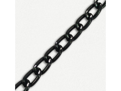 Lanac 8 x 5 x 1 mm / Tamno srebro