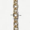 Lanac 7 x 5 x 1 mm / Zlatna