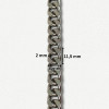 Lanac 11,5 x 8 x 2 mm / Srebrna