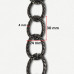Lanac 30 x 24 x 4 mm / Tamno srebro