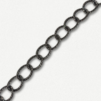 Lanac 30 x 24 x 4 mm / Tamno srebro