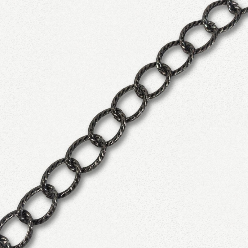 Lanac 30 x 24 x 4 mm / Tamno srebro Lanac 30 x 24 x 4 mm / Tamno srebro