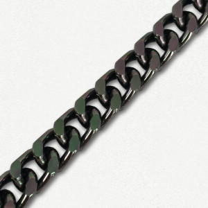 Lanac 11,5 x 8 x 2 mm / Tamno srebro